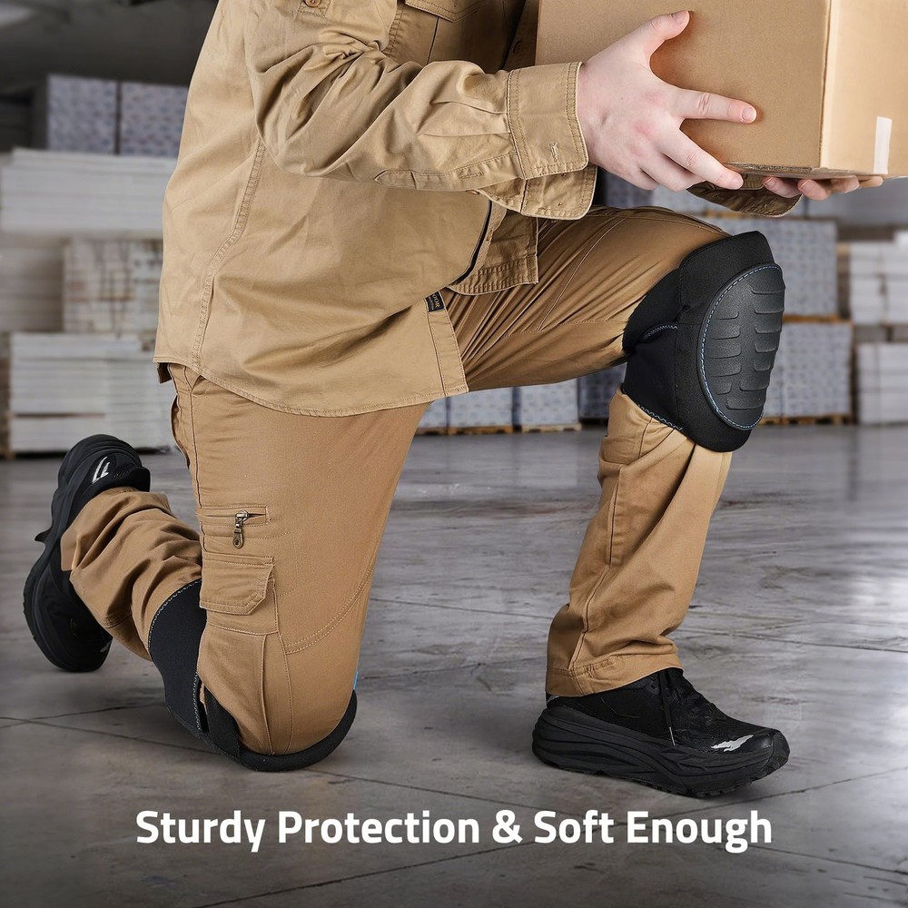Work Construction Knee Pads Safety Leg Protector Adjustable Comfort Professional
