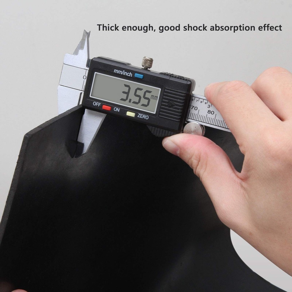 Neoprene Rubber Sheet 1/8" Thick x 16" Wide x 30" Long Solid Rubber Sheets Rolls