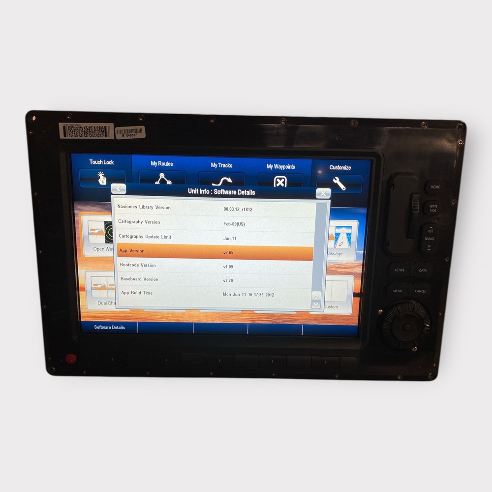 Raymarine E120W Widescreen Multifunction Display E62223 *CORE ONLY* - Tested