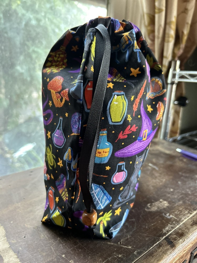 Halloween Project Bag, Small Project Bag, Gift Bag,