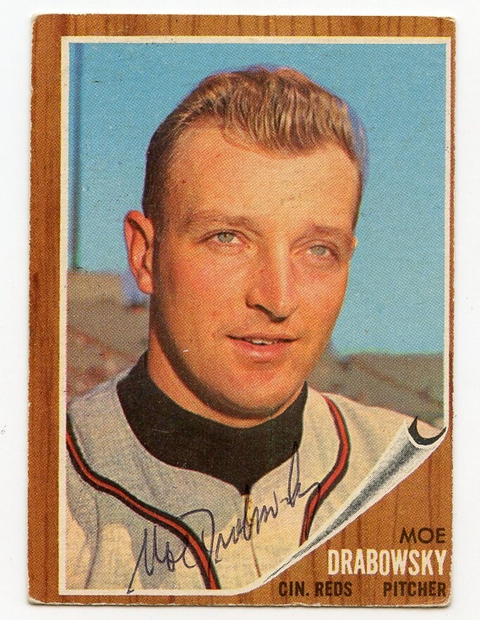MOE DRABWOSKY Signed 1962 Topps #331  Reds Guaranteed Authentic  KOA