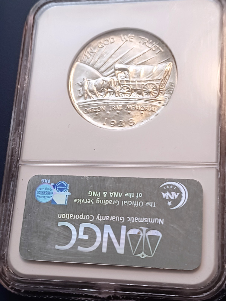 1938-S NGC MS65 Oregon Trail Commemorative Half Dollar