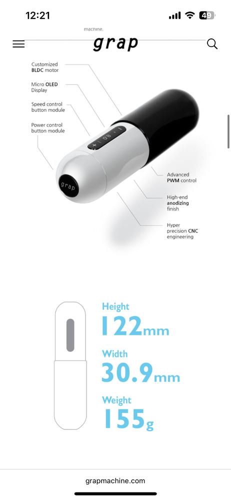 grap machine tattoo pen wireless