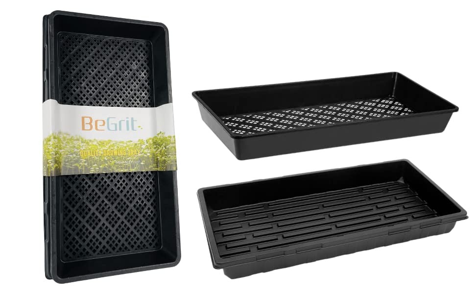 1020 Mesh Trays Set - 5Pack (10Pcs) Soil Blocking Trays Without Holes