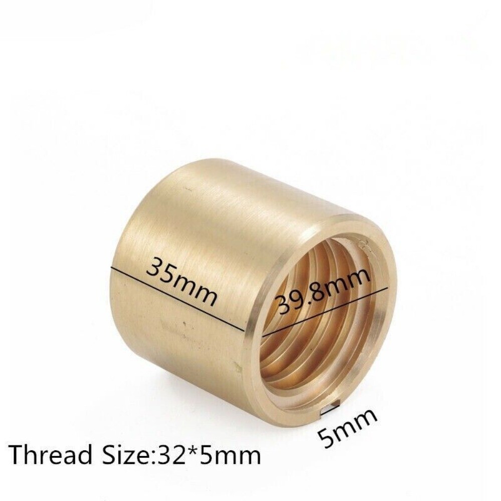 2x X Y Axis Screw Rod Copper Nut Axis longitudinal Feed Nut Milling Machine Part