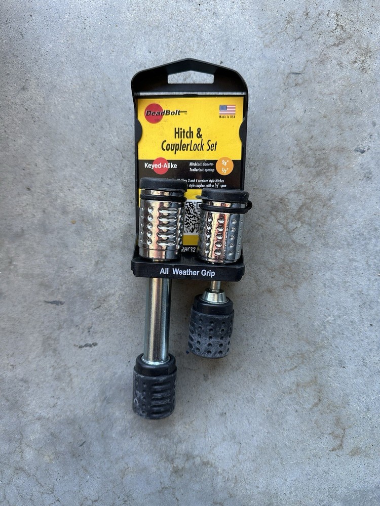 Deadbolt Hitch & Couplerlock Set 5/8” X 1/2”