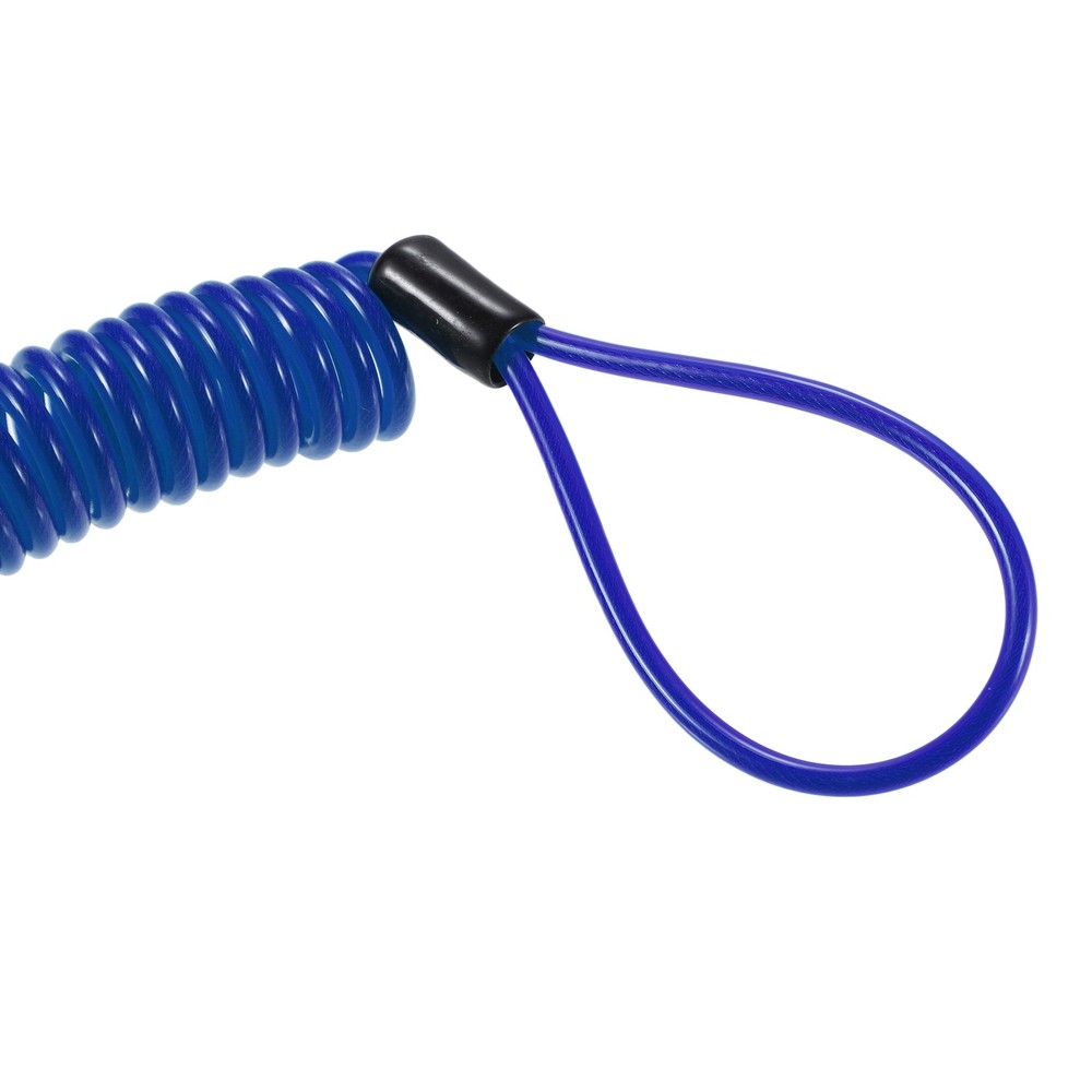 Disk Brake Lock Motorbike Alarm Disc Lock Security Reminder Cable Tool Blue