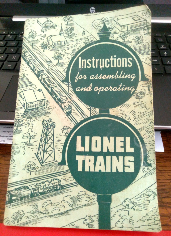 1951 Lionel Trains Instructions For Assembling And Operating Booklet, Plus Plans