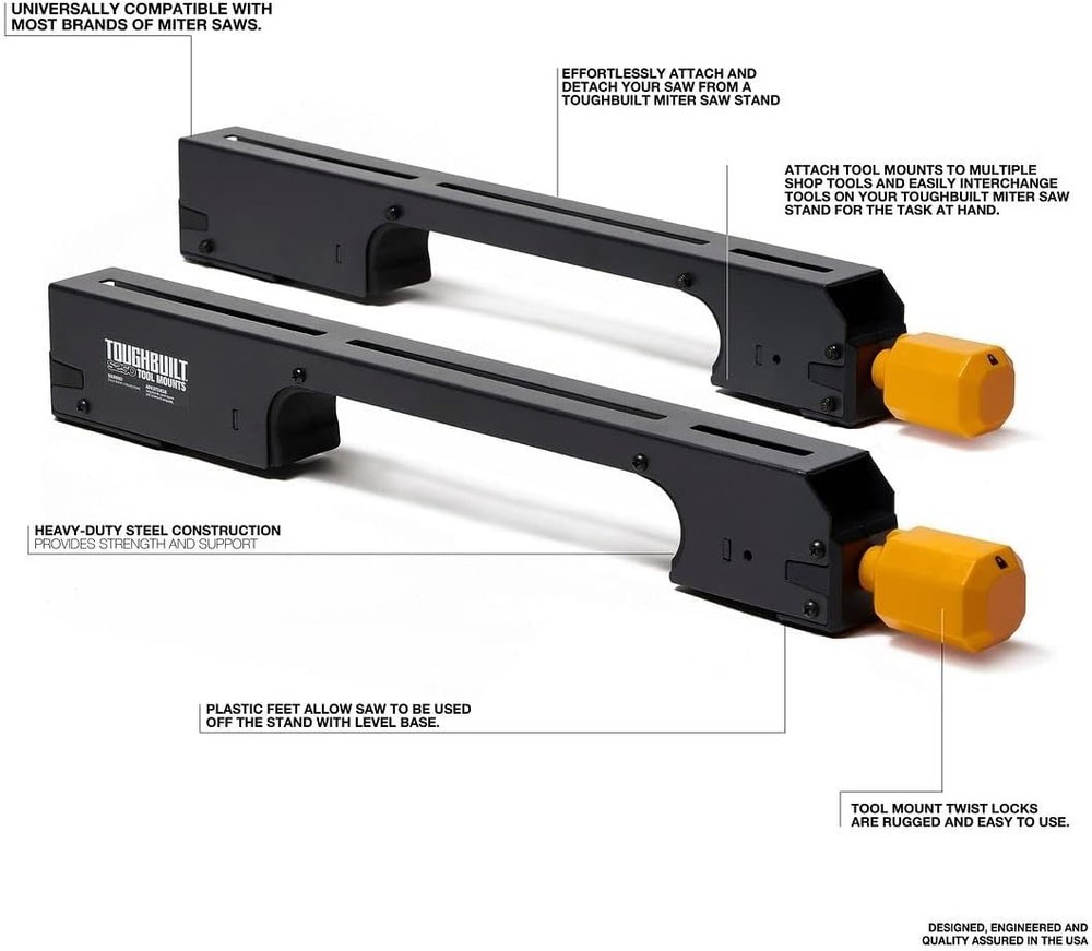 ToughBuilt – Universal Tool Mounts (Set of 2)