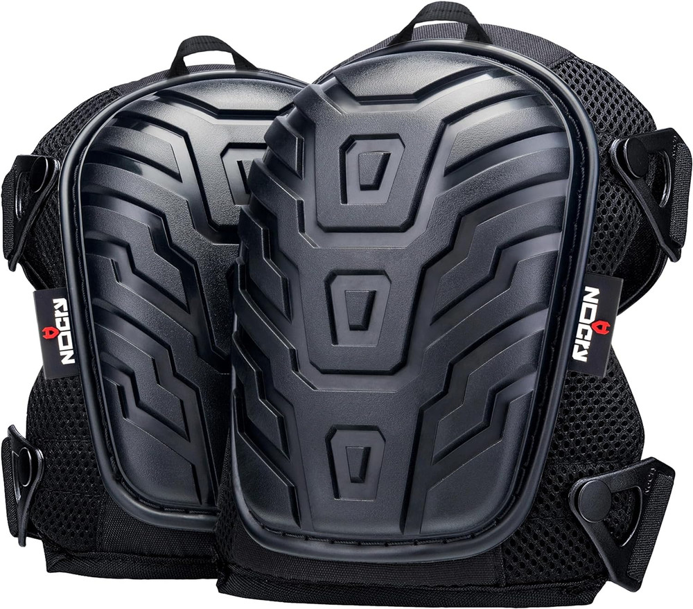 Heavy Duty Gel Knee Pads with Adjustable Straps for Construction Work