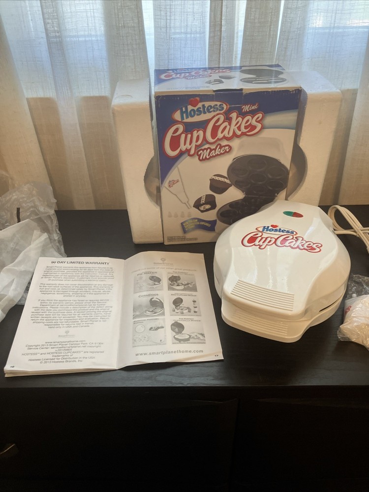 NIB Hostess Cup Cakes Maker Non Stick Baking Iron