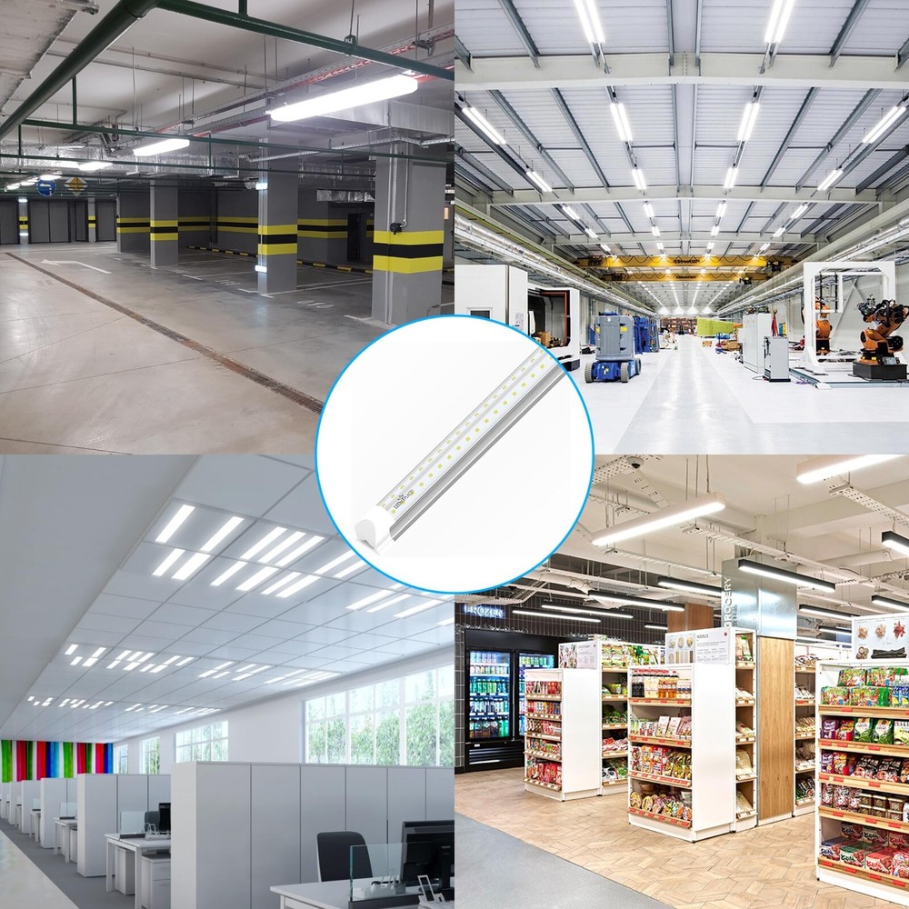 LED Tube Light 4ft Bulb 4000K/5000K Double Ended Ballast Compatible Frosted Lens