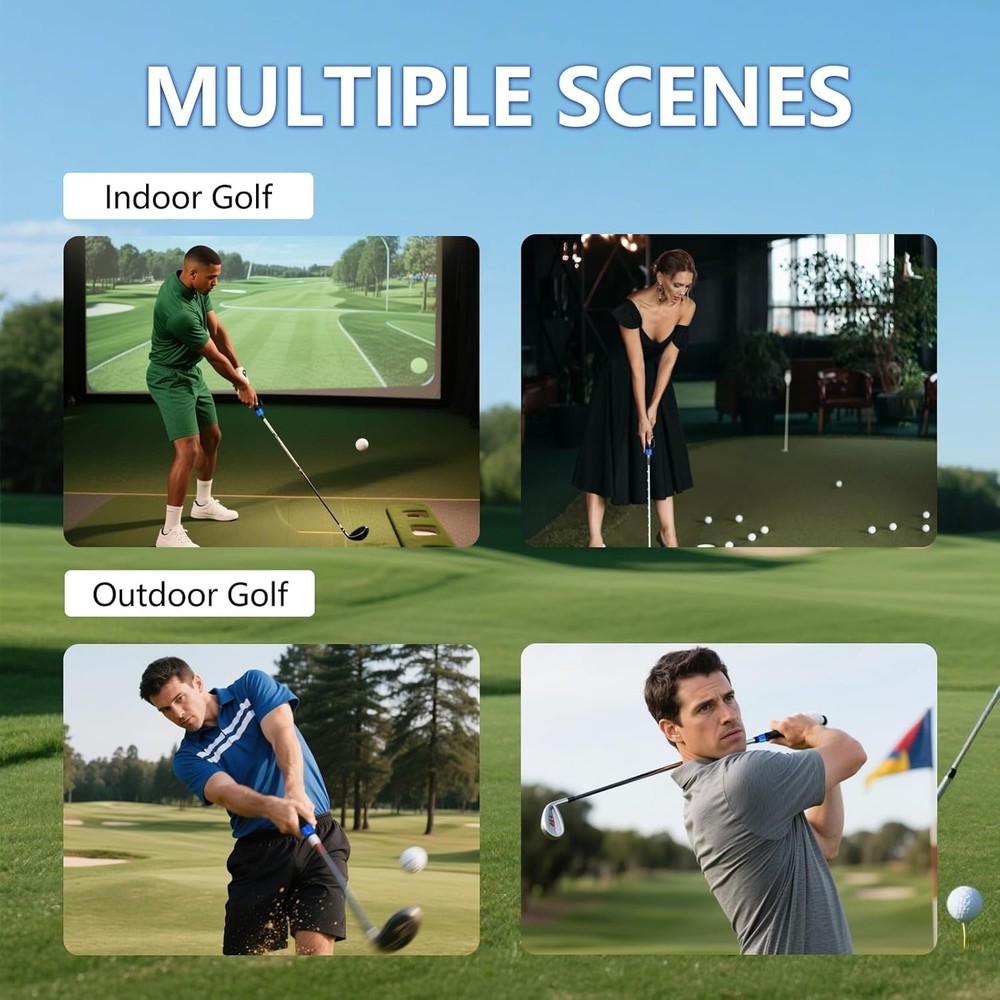 Durable Rubber Golf Grip Trainer - Correct Hand Position for Better Accuracy