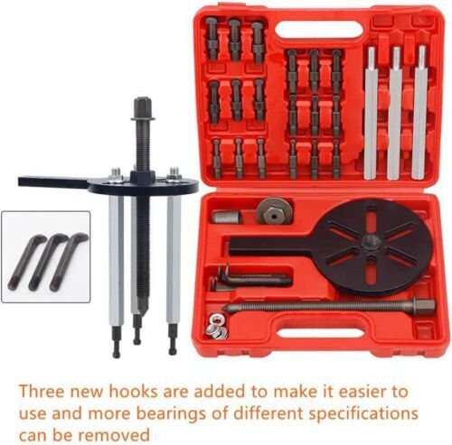 Bearing Disassembly Puller Inner Hole Puller Removal Tool Three-jaw Puller Kit..