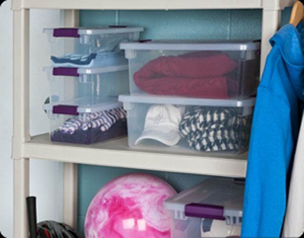 Sterilite 6 Quart Plastic ClearView Latch Box Storage Container Tote, 12 Pack