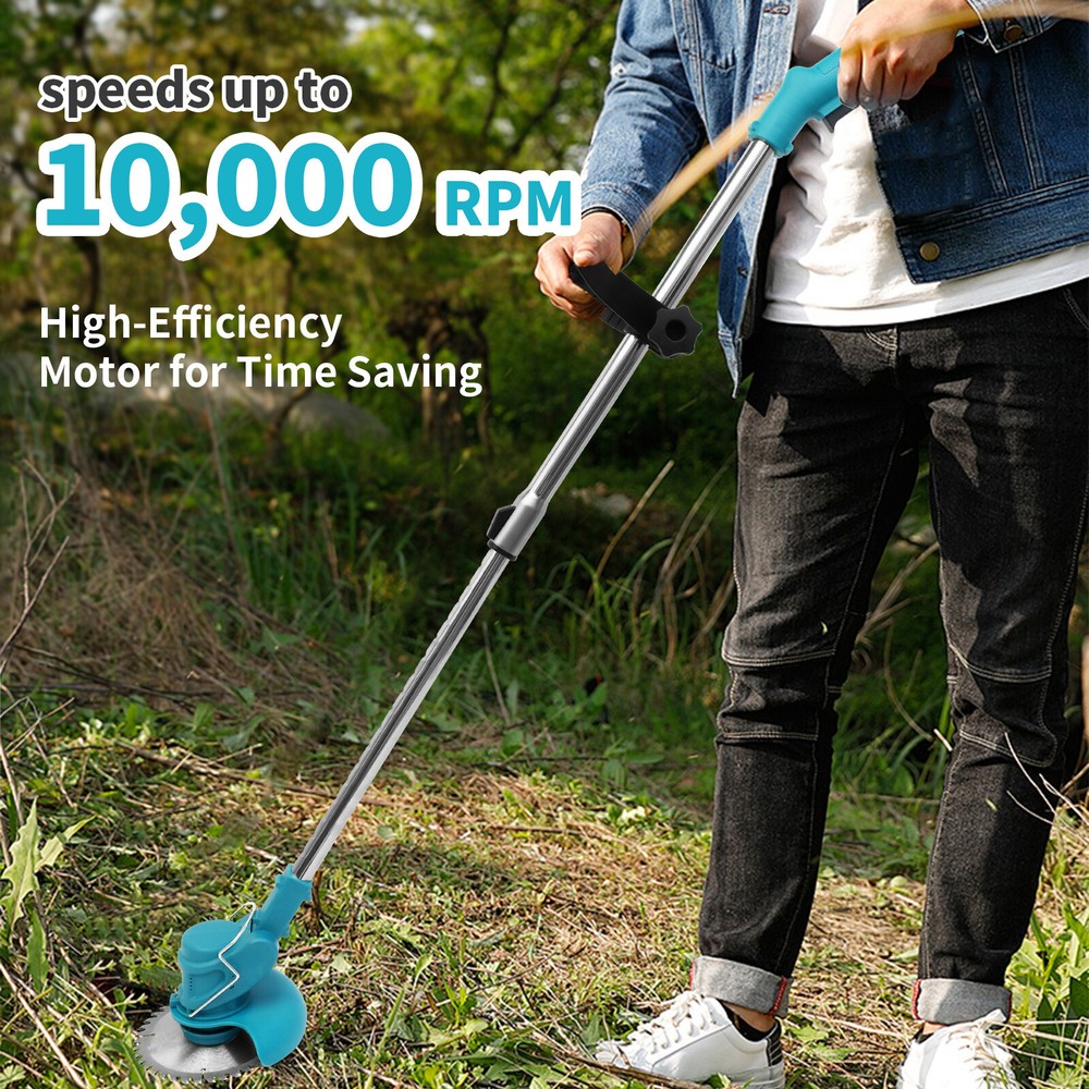 Cordless Leaf Blower/Vacuum & String Trimmer/Weed Edger Combo Kit w/ Battery NEW