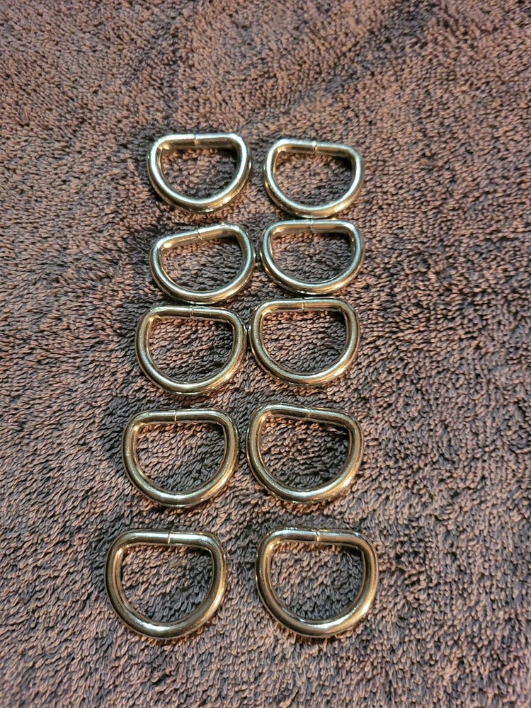 D rings for saddles 10 pc 1 in wide new for saddle strings