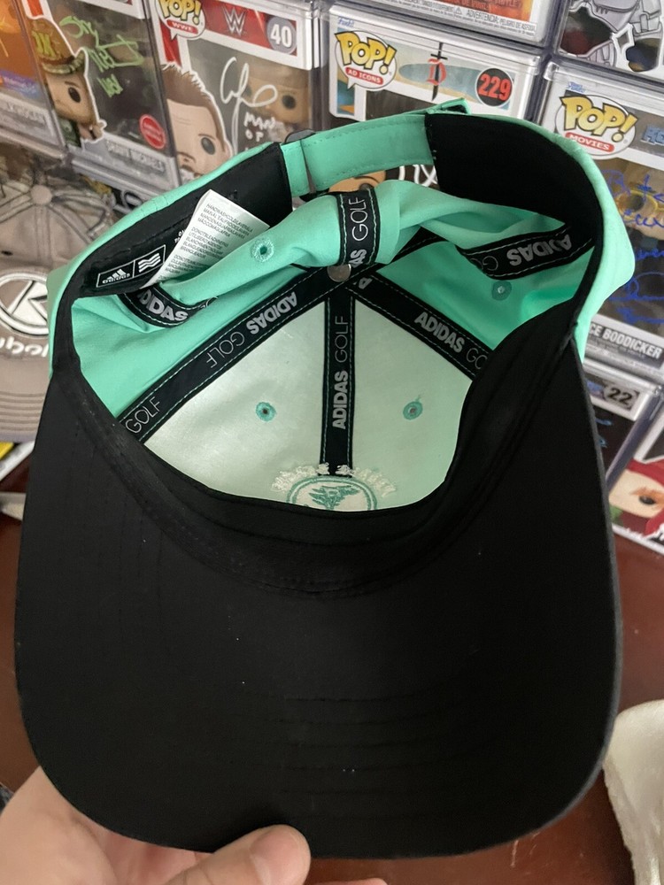 Adidas Pebble Links Golf Course Strapback Hat / Cap - Green