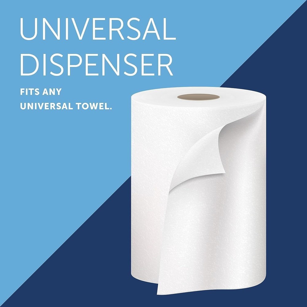 Sanitouch Hard Roll Paper Towel Dispenser Hands-Free Pull Dispensing Wall Mount