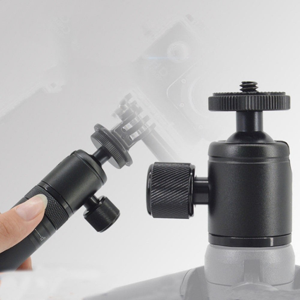 Compact Ball Head Camera Mount Adapter Flash Bracket Photography Light