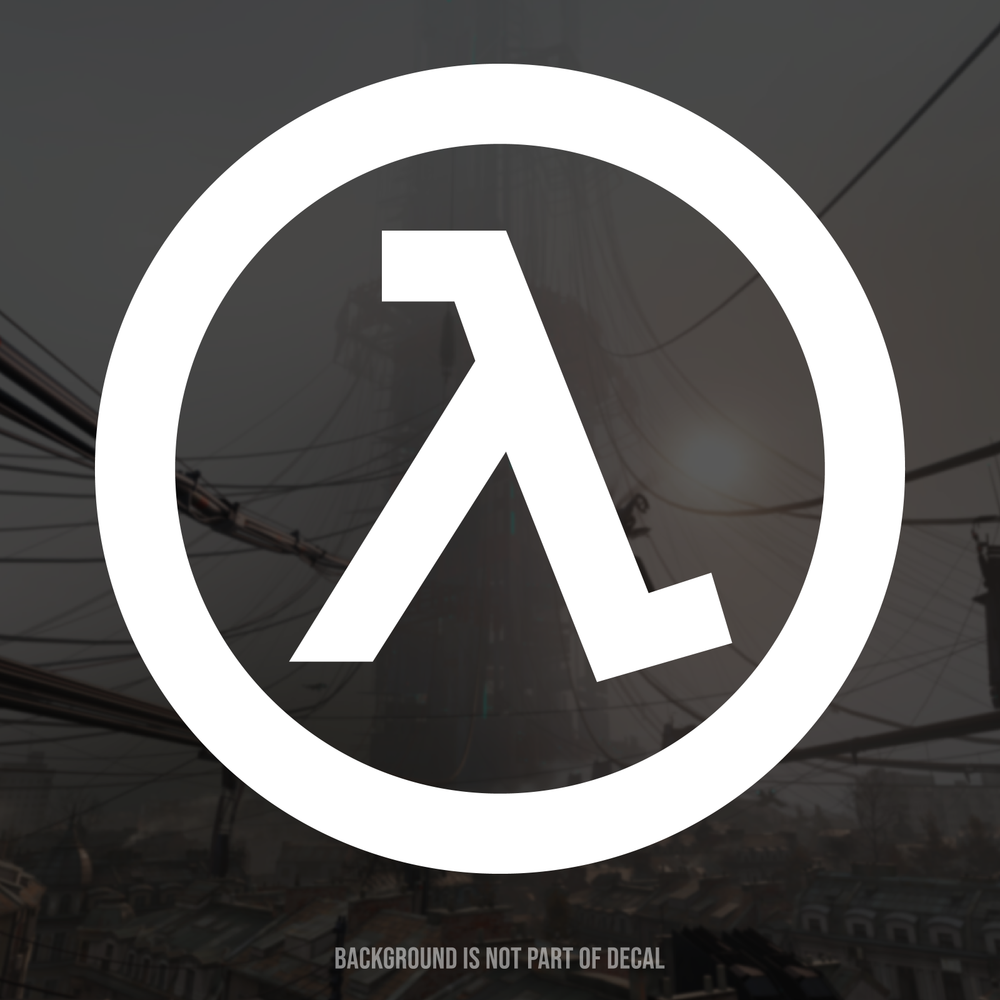 Half Life 2 Lambda - Gordon Freeman Vinyl Decal Sticker