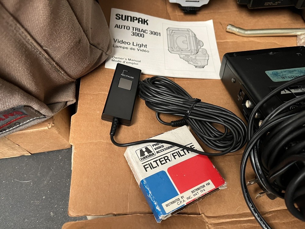 VINTAGE GENERAL ELECTRIC CAMCORDER AND COMPONENTS-1980’s