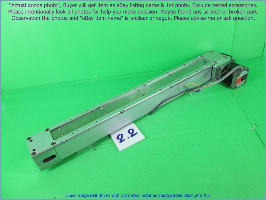 Linear Stage actuator Belt driven &Motoas photo,Stroke 30cm, Mini CNC 3D printer