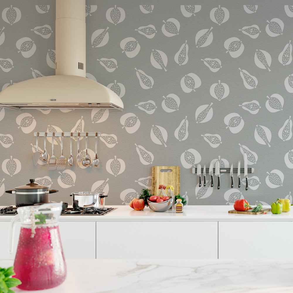 Fruit Pattern Wall Stencil - Durable & Reusable Mylar Stencils