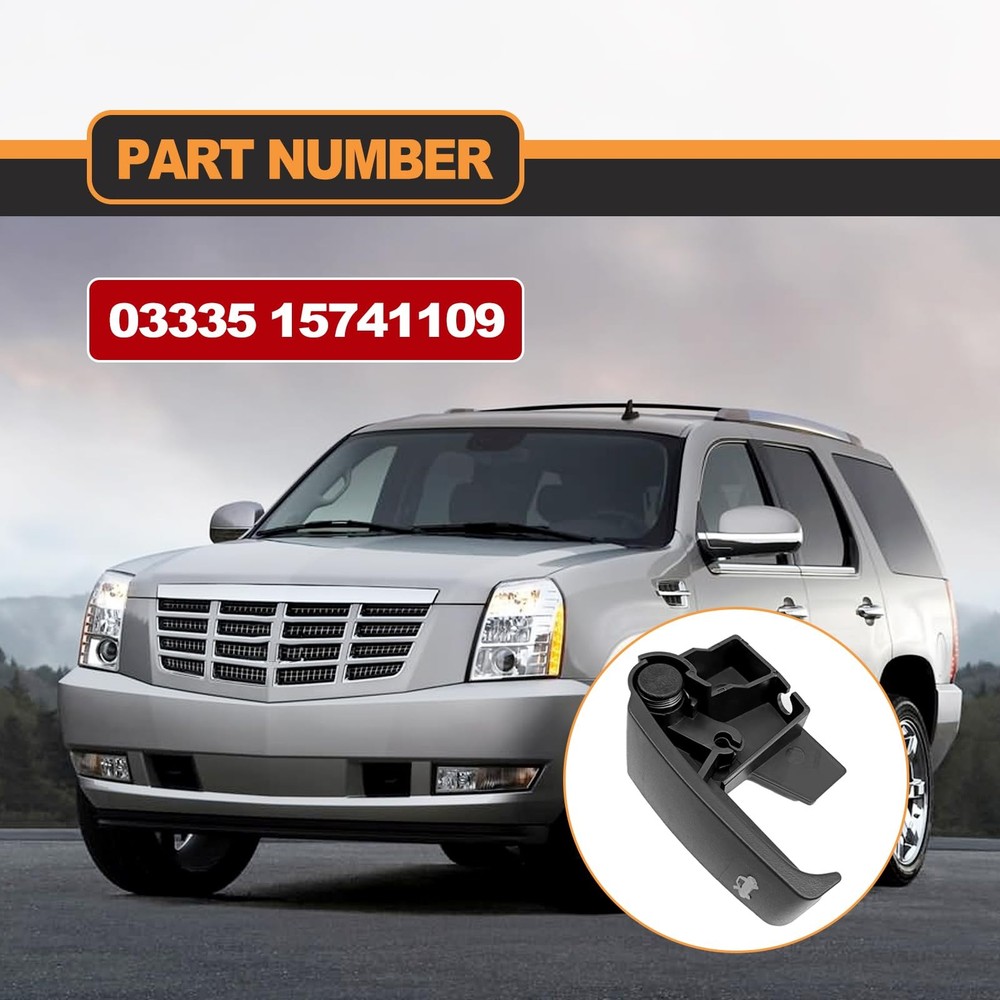 BSAMZO Hood Latch Release Pull Handle 15741109 Compatible with Black