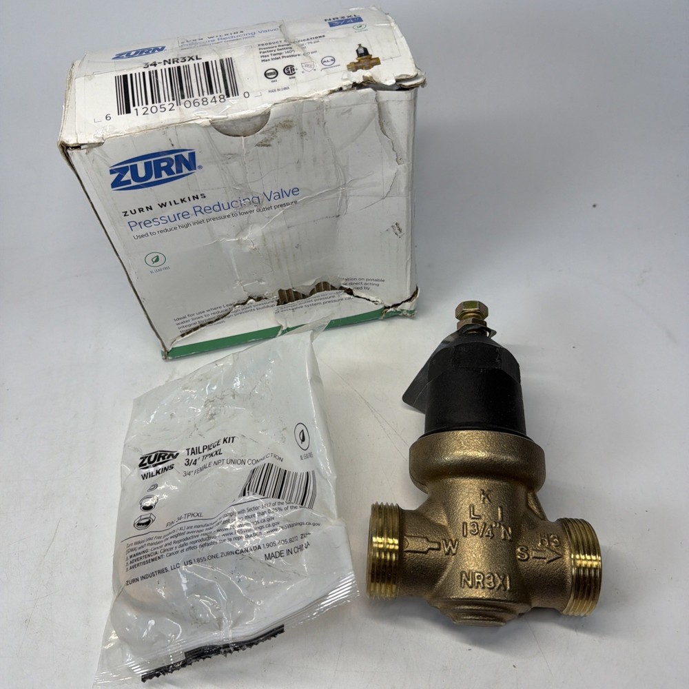 Zurn Wilkins 3/4” 34-NR3XLR / NR3XL Water Pressure Reducing Valve Single Union