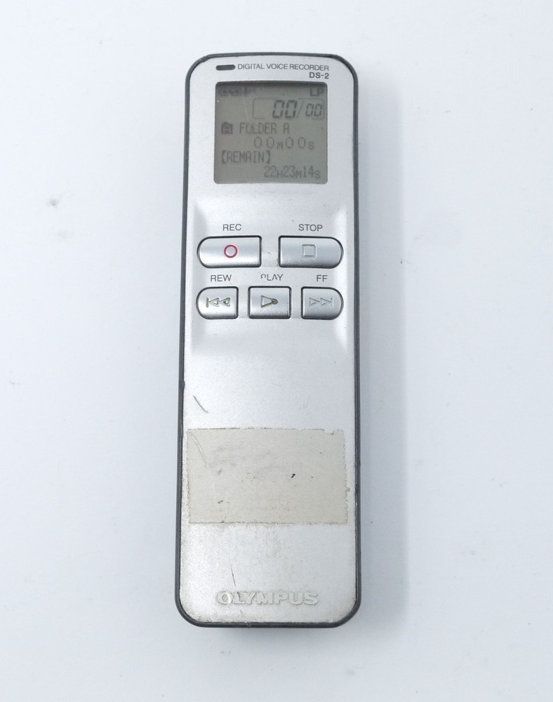Olympus DS-2 Handheld Digital Voice Recorder - Working - Fair Condition