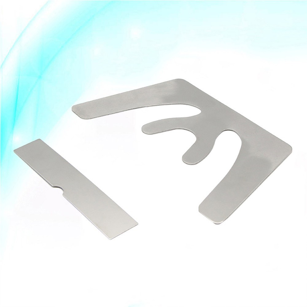 2 Pcs Stainless Steel Plate Fox Plane