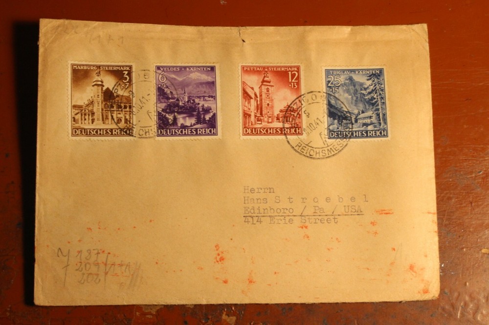 Germany 1921 Censor cover Semi-Postal stamps