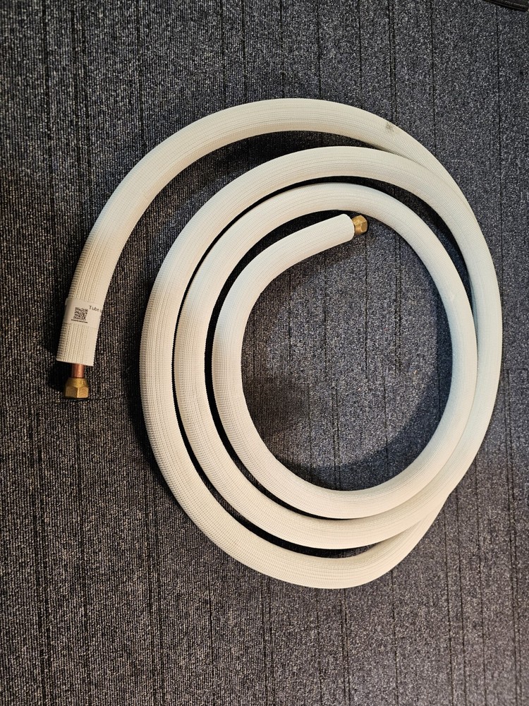 175 in Mini Split AC Line Connection Copper Pipe, White  92009-002596