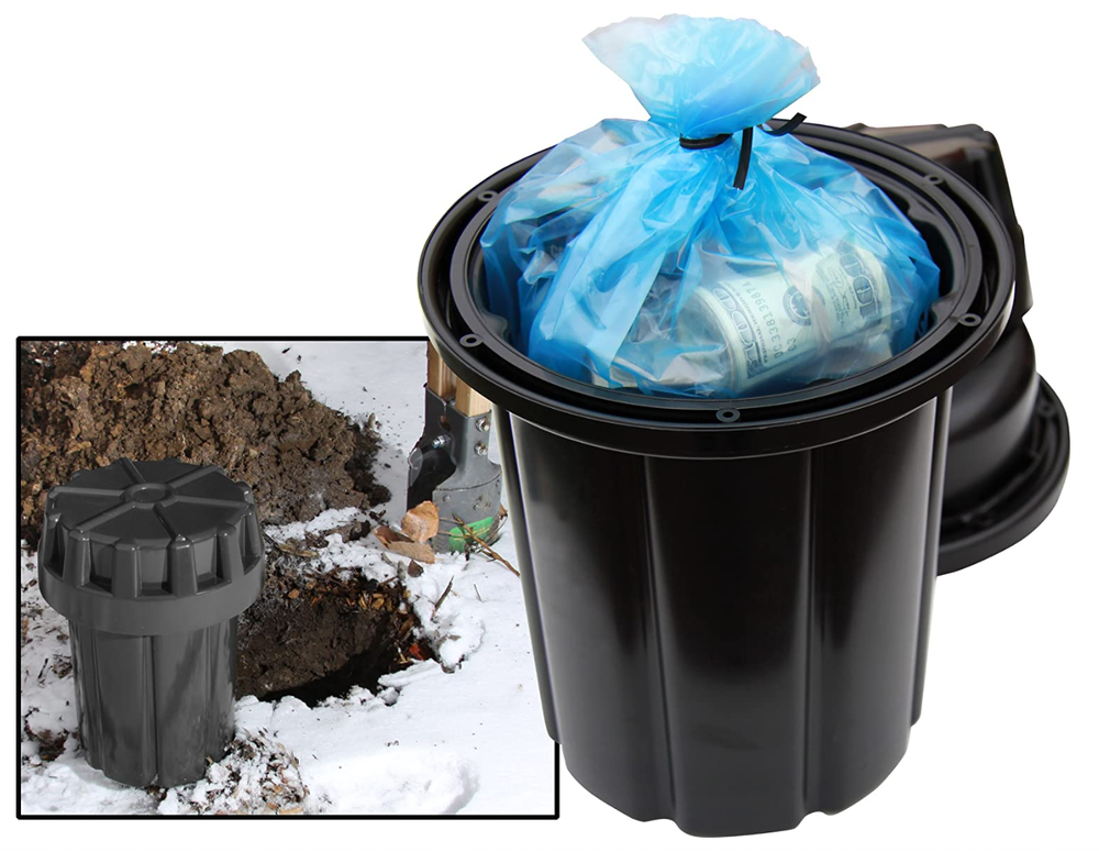 Ammo Can Cache Dry Box Below Ground Emergency Stash Vault Water Seal Container