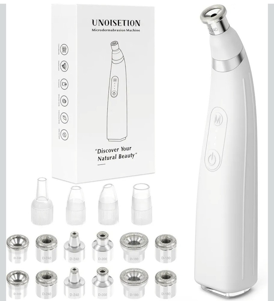 Diamond Microdermabrasion Handheld Machine, 3-Level Suction, Professional Sealed