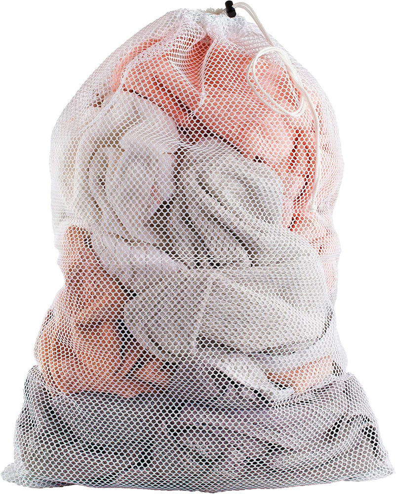 Mesh XL Laundry Bag - Durable, Machine Washable with Secure Drawstring Closure -