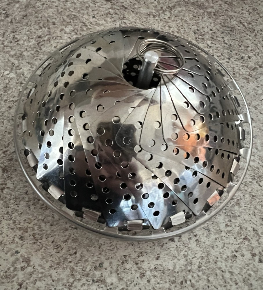 Vegetable Steamer Basket Cooking Foldable Adjustable Stainless Steel Pot Insert