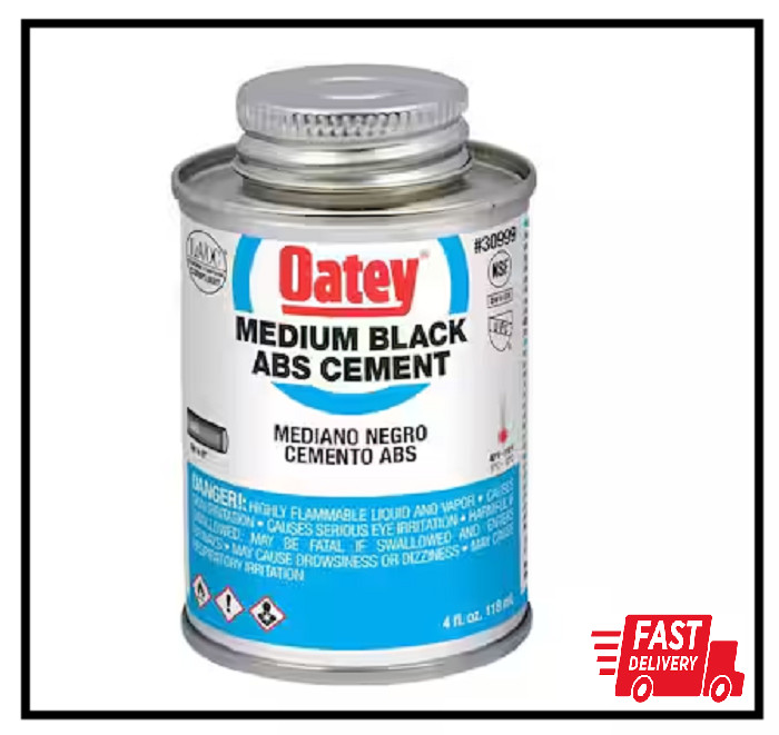 4 Oz. Medium Black ABS Cement