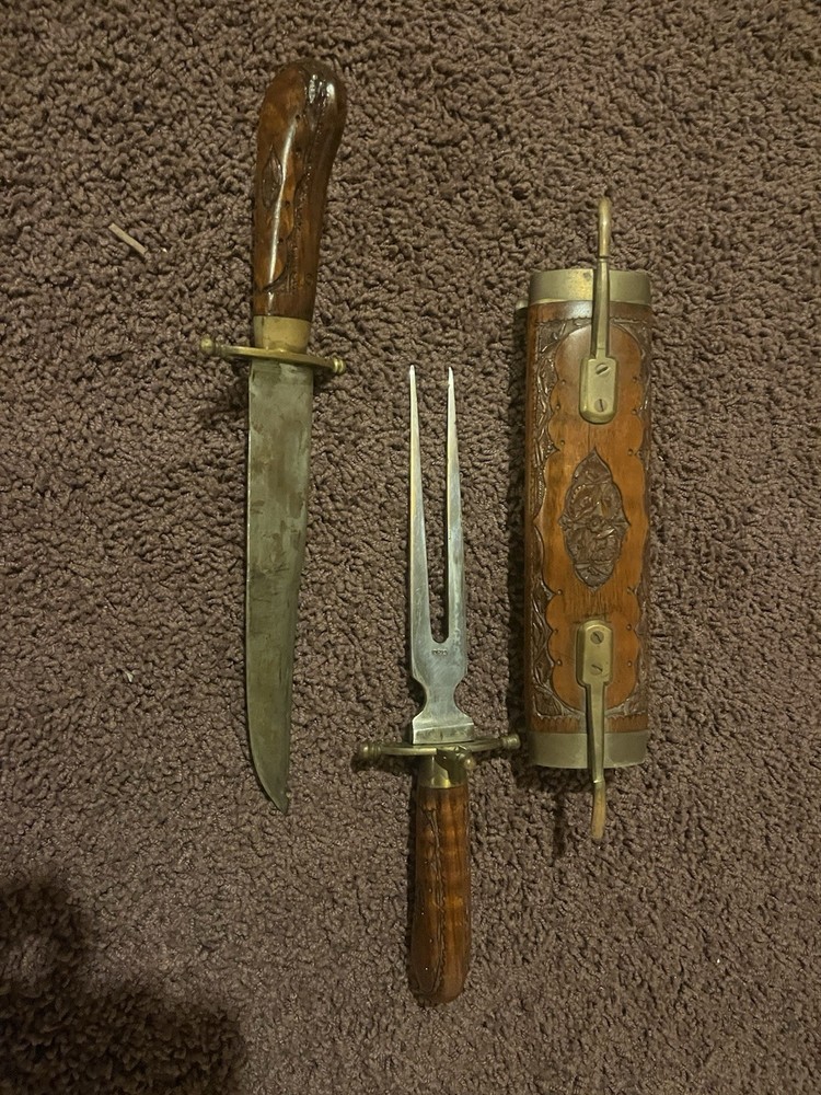 Vintage Indian Fork And Knife Set
