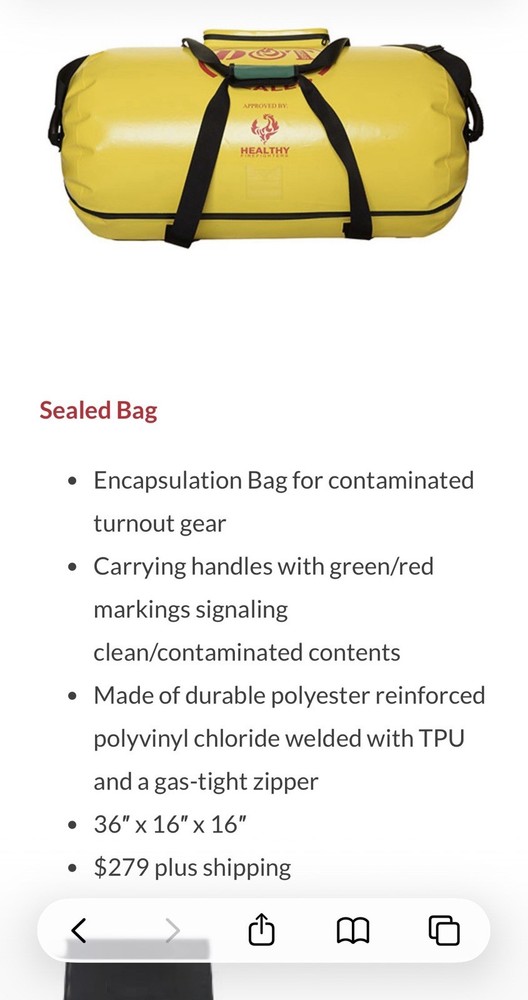 DOT Systems Sealed Encapsulation Turnout Bag