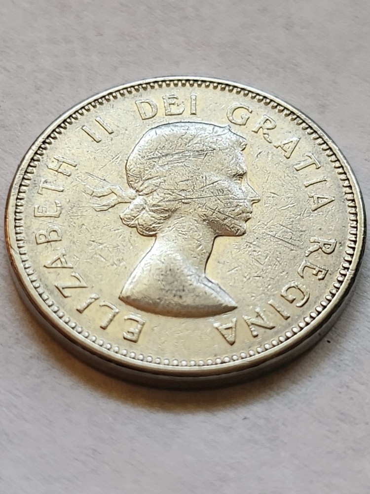 1964 Canada 5 cent circulated coin