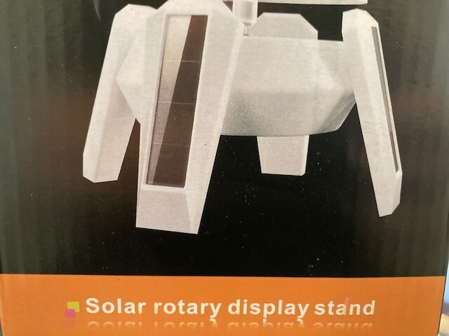 Solar Powered Rotary Display Stand New in the box