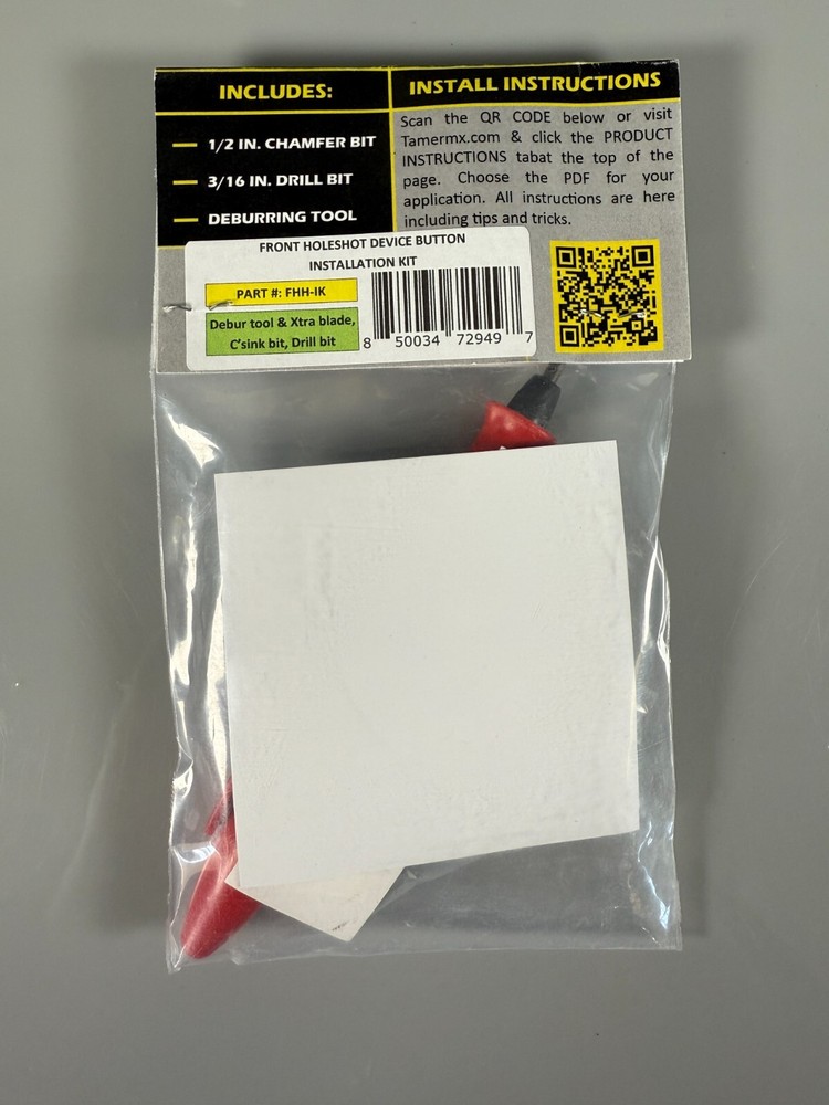 Tamer Front Holeshot Start Device Button Installation Kit Deburr Install Kit