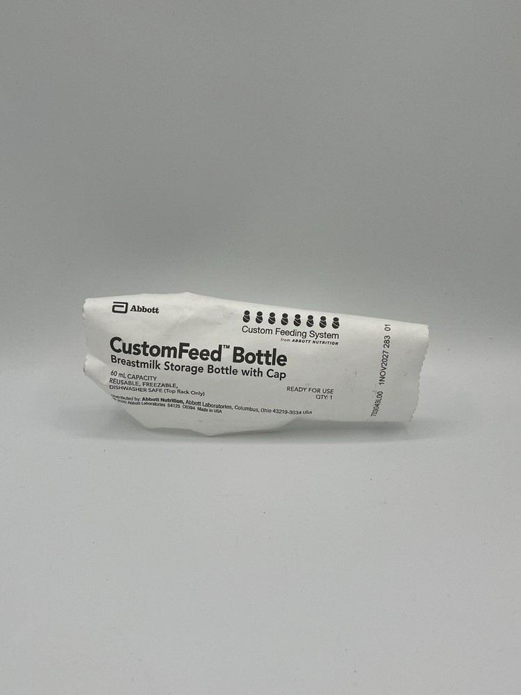 Abbott Custom Feed Bottle Breastmilk Storage With Cap (BRAND NEW)