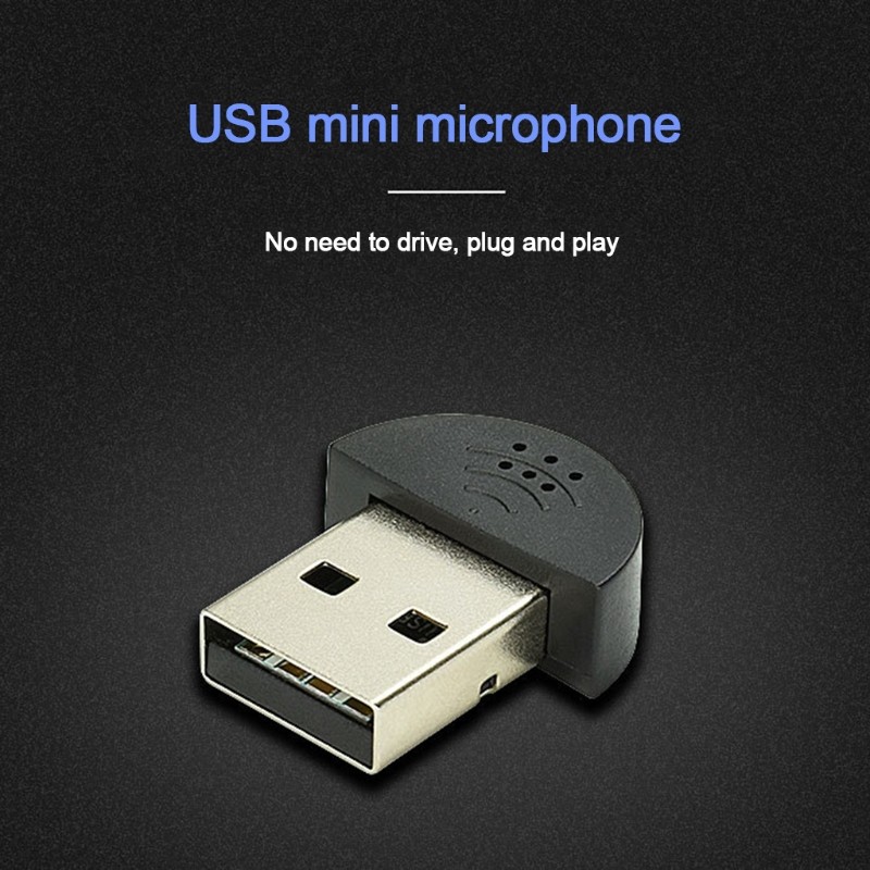 USB 2.0 Mini Microphone, for Videoconferencing, MSN, Voice Search, Playing Games
