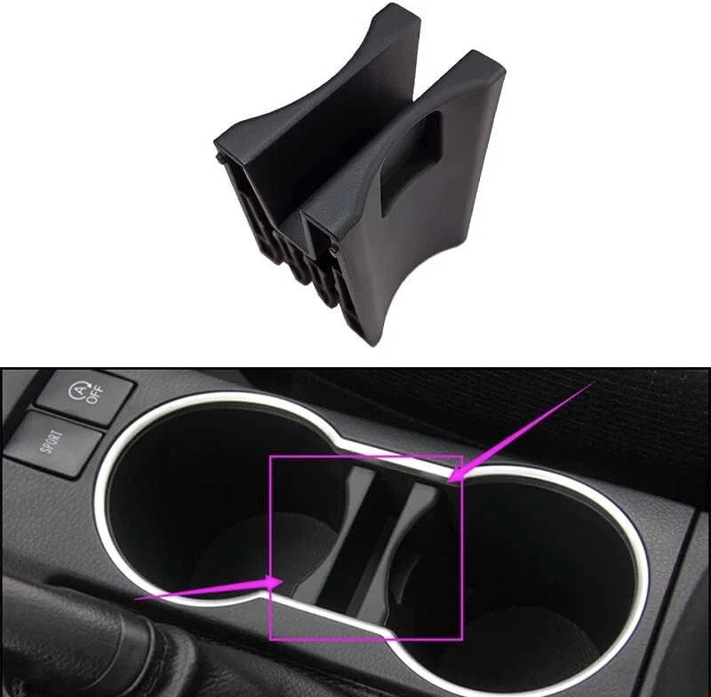 Center Console Cup Holder Insert Divider Separator for Toyota Corolla 2014-2019