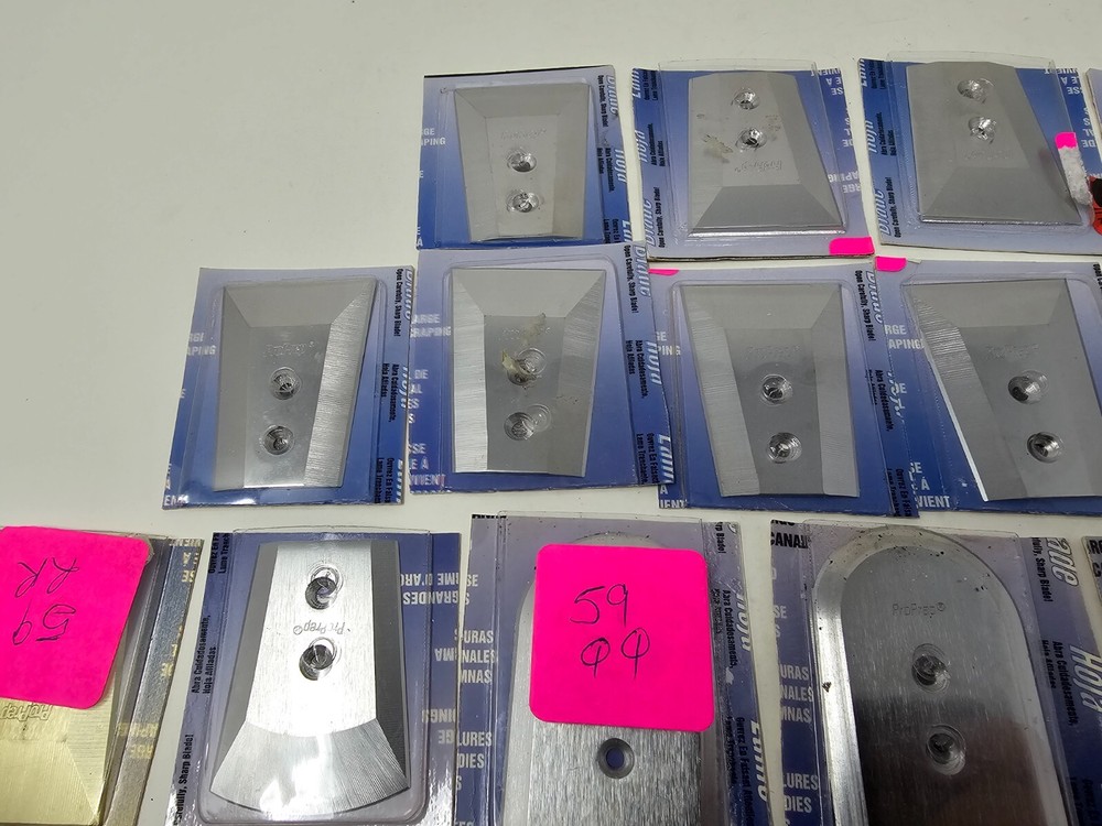 Pacific Handy Cutter Scraping Tool Replacement Blades Lot Assorted Sizes