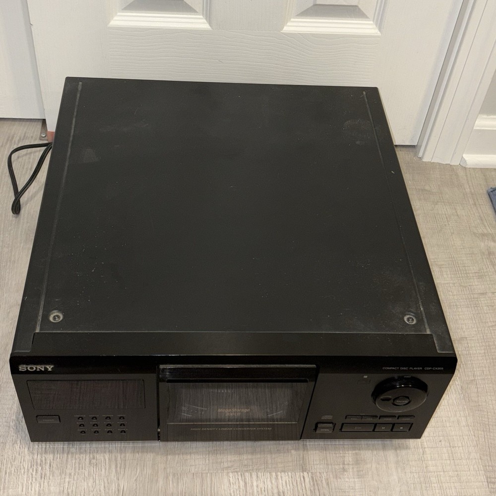 Sony CDP-CX205 Compact Disc Player Mega Storage 200 CD Player Changer - Tested!