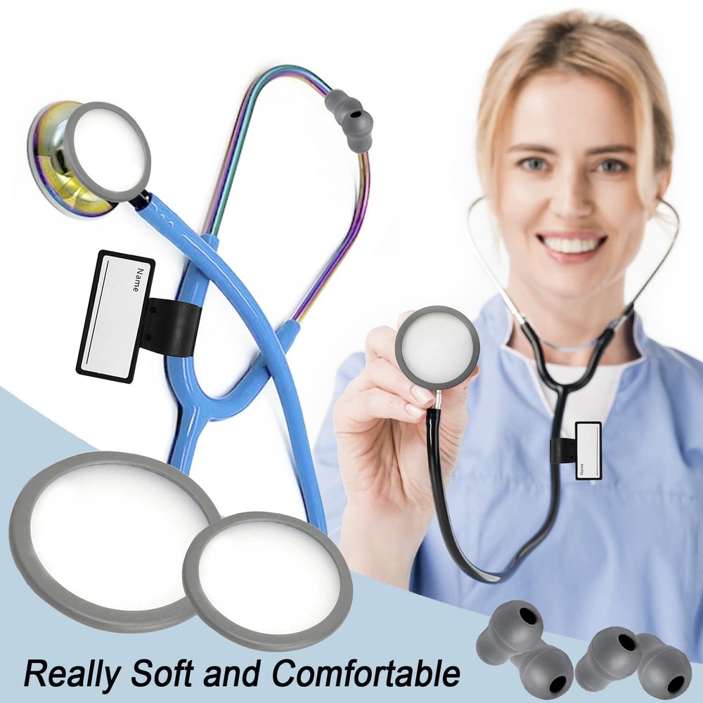 Stethoscope Replacement Part Kit - Diaphragm & Ear Tips for Littmann Classic ...